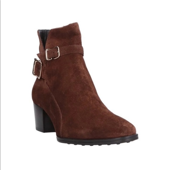 NEW 😍🍫 Tod's Boots Brown Suede 39.5 - Picture 3 of 5